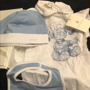 New Authentic Gucci Baby Set